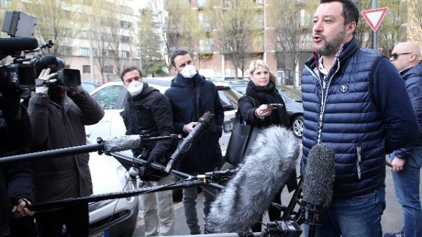 Salvini, 10mila positivi in Lombardia Salvini, 10mila positivi in Lombardia