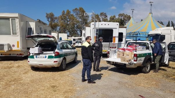 Circensi bloccati in paese "blindato" Circensi bloccati in paese "blindato"