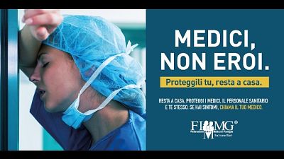 Coronavirus:Fimmg Bari 'Medici,non eroi' Coronavirus:Fimmg Bari 'Medici,non eroi'
