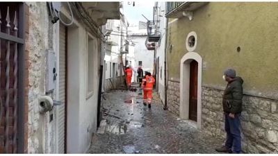 Crollo palazzine a Alberona,morta 80enne Crollo palazzine a Alberona,morta 80enne