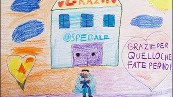 Disegni bimbi per medici,"grazie angeli" Disegni bimbi per medici,"grazie angeli"