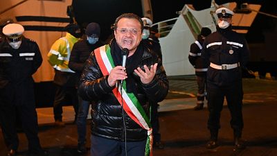 Sindaco Messina controlla arrivi Stretto Sindaco Messina controlla arrivi Stretto