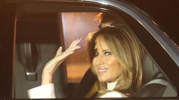 Melania Trump sente Laura Mattarella Melania Trump sente Laura Mattarella