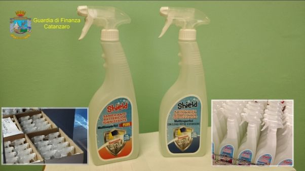 Sequestrati sanificanti non autorizzati Sequestrati sanificanti non autorizzati