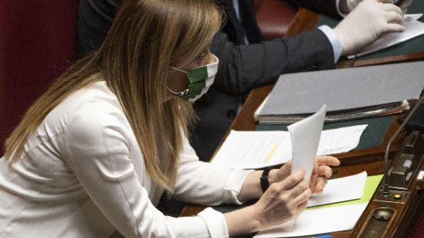 Mes: Meloni a M5s, votate con noi Mes: Meloni a M5s, votate con noi