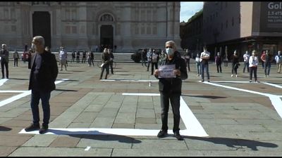 Bologna, protesta contro restrizioni Bologna, protesta contro restrizioni