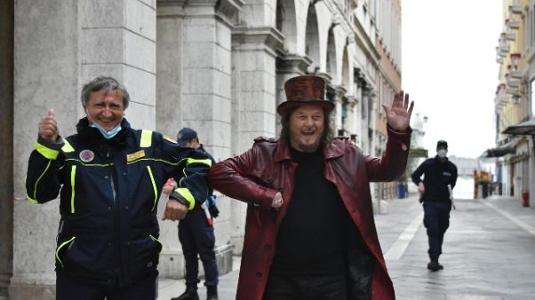 Venezia, Zucchero gira video a San Marco Venezia, Zucchero gira video a San Marco