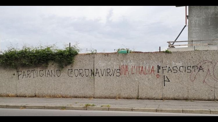 Anpi, scritte neofasciste nel Milanese