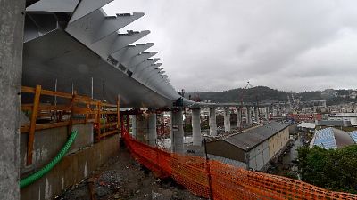 Ponte Genova: ripresi lavori in cantiere Ponte Genova: ripresi lavori in cantiere