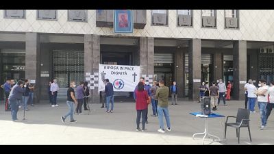 Protesta dei ristoratori a Cosenza Protesta dei ristoratori a Cosenza