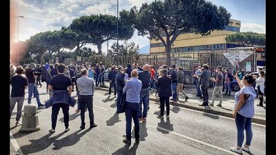 Protesta autoscuole, strada bloccata Protesta autoscuole, strada bloccata