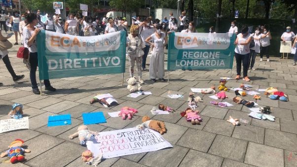 Flash mob asili privati in 7 città Flash mob asili privati in 7 città