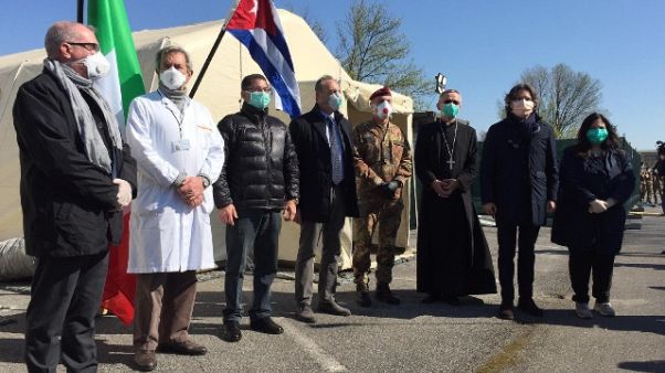 Smantellato ospedale da campo di Crema Smantellato ospedale da campo di Crema