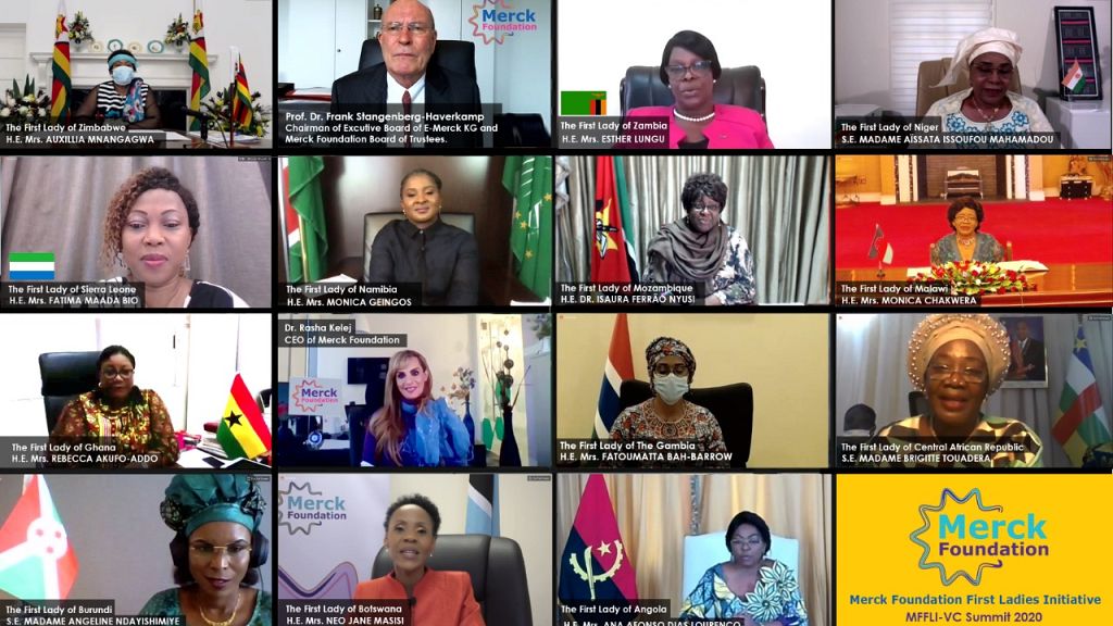 Merck Foundation's First Online Summit With African First Ladies 