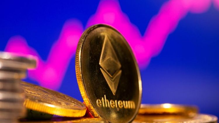 Digital currency Ether hits record high