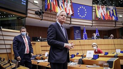 EU lawmakers debate Brexit accord before decisive vote EU lawmakers debate Brexit accord before decisive vote