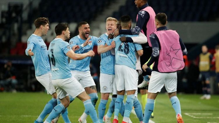 Manchester City se recupera y vence 2-1 al PSG de visitante en ida de la semifinal de Champions