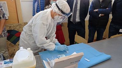 Con lui il vicegovernatore Riccardi e assessore Rosolen Con lui il vicegovernatore Riccardi e assessore Rosolen