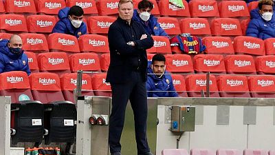 Koeman del Barça, sancionado para los partidos con Atlético y Valencia Koeman del Barça, sancionado para los partidos con Atlético y Valencia