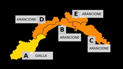 Nel centro e nel levante tra il mattino e le 17, gialla altrove Nel centro e nel levante tra il mattino e le 17, gialla altrove