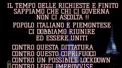 Due iniziative protesta stasera contro ultime norme anti virus Due iniziative protesta stasera contro ultime norme anti virus