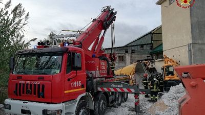 Vicino La Spezia, era impegnato in operazioni di smaltimento Vicino La Spezia, era impegnato in operazioni di smaltimento