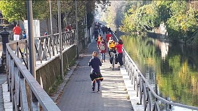 In molti anche sulle ciclabili In molti anche sulle ciclabili