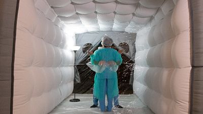 Struttura gonfiabile in Pvc per incontri ospiti-famigliari Struttura gonfiabile in Pvc per incontri ospiti-famigliari