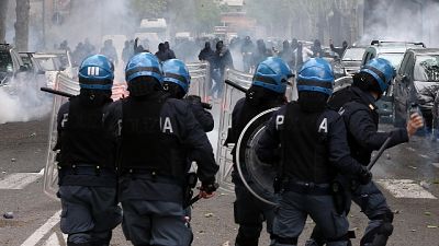 Disordini verificatisi lo scorso 28 ottobre in piazza Erbe Disordini verificatisi lo scorso 28 ottobre in piazza Erbe