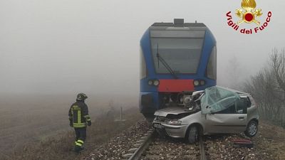 Nel veronese, era rimasta bloccata su passaggio a livello Nel veronese, era rimasta bloccata su passaggio a livello