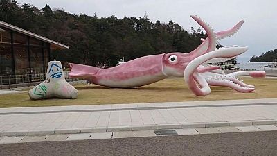 Japan town builds giant squid with COVID-19 relief funds Japan town builds giant squid with COVID-19 relief funds