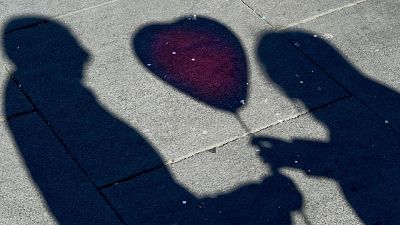 Al Valduce di Como,palloncino a forma di cuore per mamma operata Al Valduce di Como,palloncino a forma di cuore per mamma operata