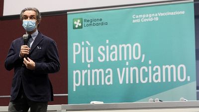 Governatore Lombardia, abbiamo somministrato 1,6 mln di dosi Governatore Lombardia, abbiamo somministrato 1,6 mln di dosi