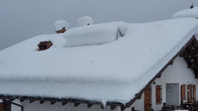 Sulle Dolomiti caduti 20-40 cm, le temperatura restano basse