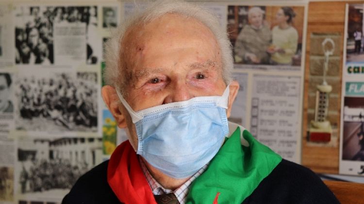 A 96 anni Maffeo Marinelli ha ricevuto prima dose di Moderna