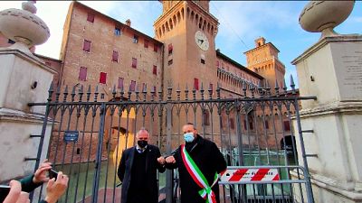 Il ministro a Ferrara incontra il sindaco Alan Fabbri