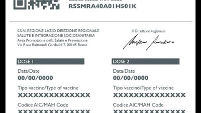 Vaccini: Lazio, consultati già oltre 100mila certificati