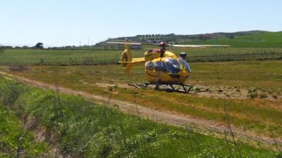 Trasportato in elicottero in ospedale a Cagliari