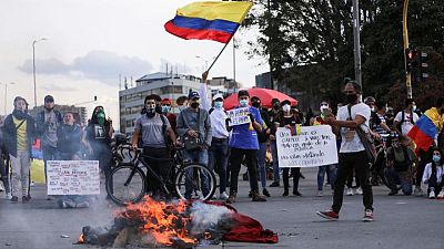 Colombia sees calmer protests, industry groups warn of fuel shortages