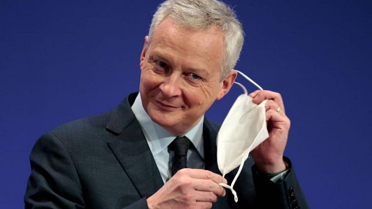Finance Minister Le Maire sees French economy back to pre-COVID levels by first half 2022