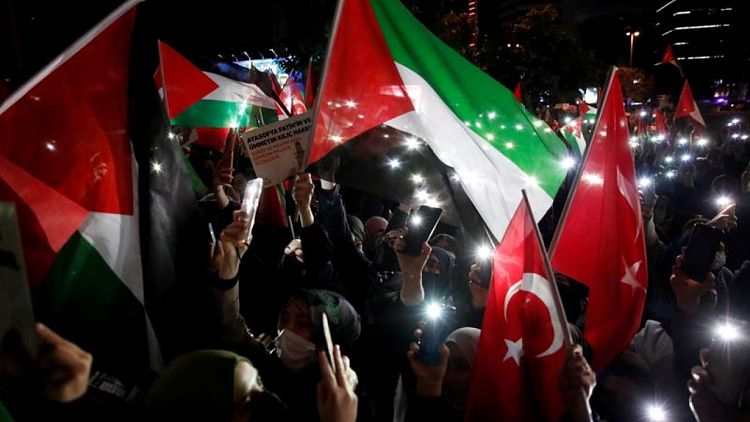 احتجاجات في تركيا ضد إسرائيل