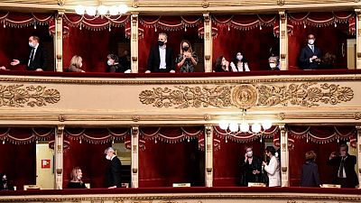 La Scala de Italia reabre al público después de seis meses de cierre por la pandemia La Scala de Italia reabre al público después de seis meses de cierre por la pandemia