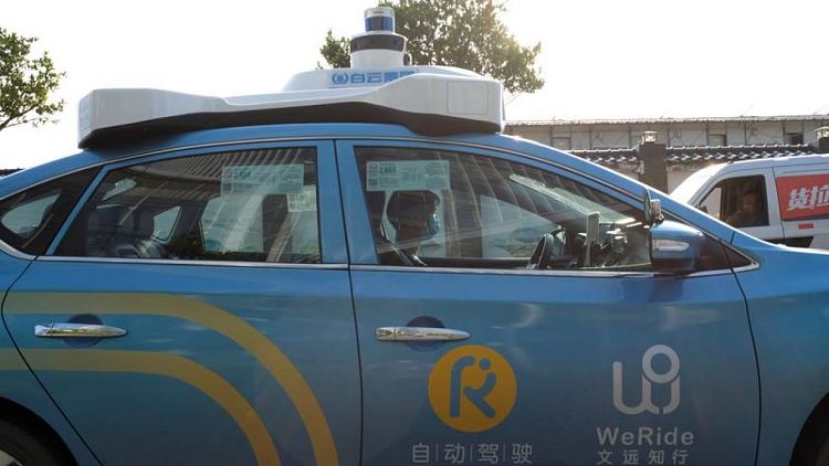 China's WeRide to launch robotaxis on GAC's Ontime ride-hailing app