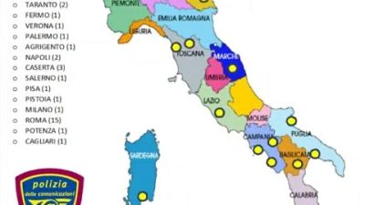 Operazione della polizia postale su inchiesta Procura di Catania Operazione della polizia postale su inchiesta Procura di Catania