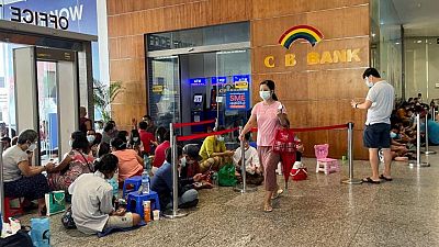 Lines, tokens and money brokers: Myanmar's crumbling economy runs low on cash Lines, tokens and money brokers: Myanmar's crumbling economy runs low on cash