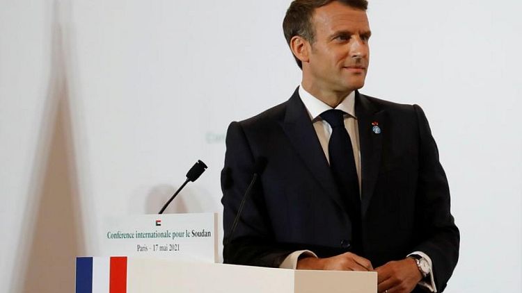 France's Macron says to work with Jordan, Egypt leaders on Israel/Gaza ceasefire, talks