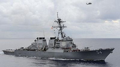 U.S. warship transits Taiwan Strait a week after large Chinese air incursion