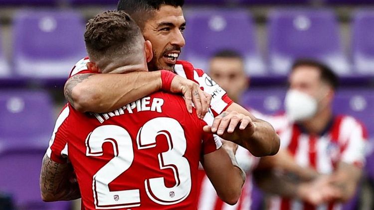 Atlético Madrid vence a Valladolid con gol de Luis Suárez y gana la liga española