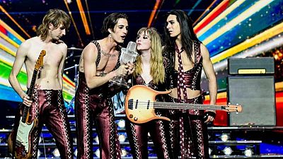Cantante de banda italiana ganadora de Eurovisión no se drogó, según los organizadores Cantante de banda italiana ganadora de Eurovisión no se drogó, según los organizadores