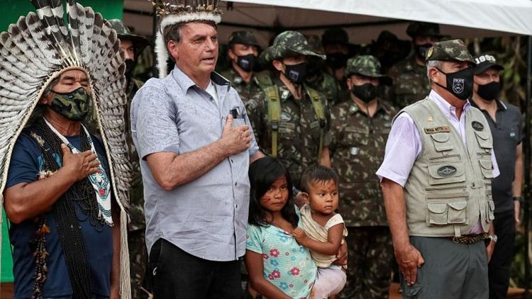 Bolsonaro visits indigenous reservations in Amazon for first time